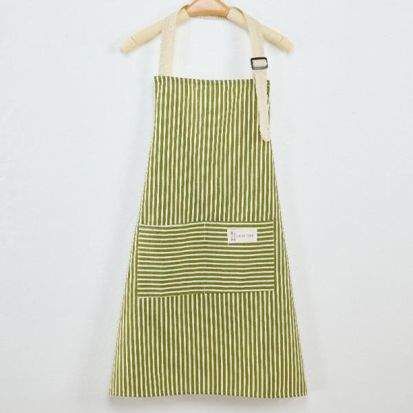 Customize Kitchen Apron With Logo Cotton Linen Wait Staff Uniform for Restaurant Bar