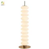 Étude moderne européenne Sofa White Iron de chambre à coucher de lampe de salon + lampe en verre de Tableau