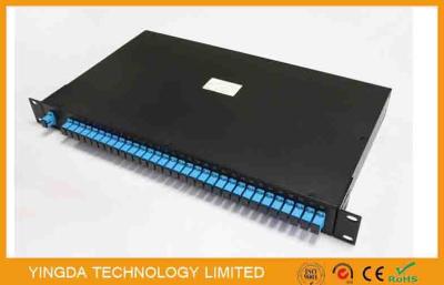 Rack Mount 19 1 * 32 Fiber Optic PLC Splitter , Planar Lightwave Circuit Splitter