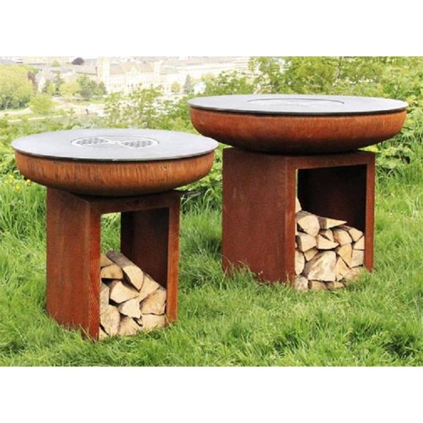 Современное варя БАРБЕКЮ шара огня Corten гриля барбекю угля стальное на открытом воздухе