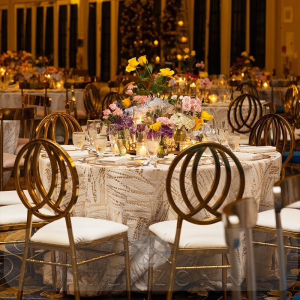 Modern Stainless Steel Dining Chair for Apartment Hotel Wedding Events Outdoor Living Room Kitchen Use-Wholesale Metal Furniture