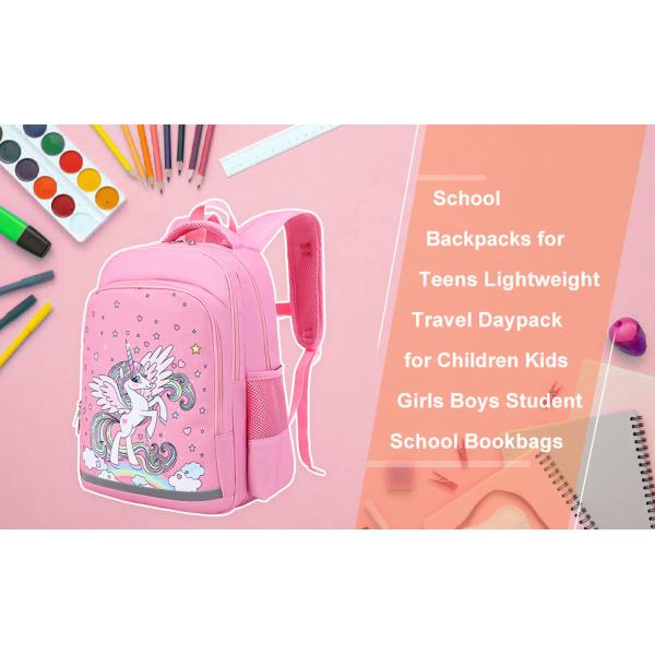 Girls Backpack School Backpack Unicorn Backpack Three Piece Set Pre School Backpack