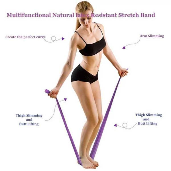 3 1.5m Fitness Stretch Bands Increasing Flexibility Body Strength