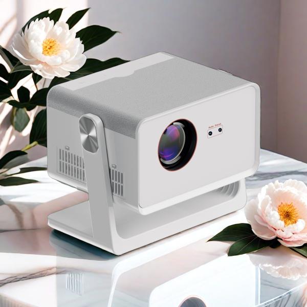 White Dust Free projector 1080P Smart Projector 4k With Netflix