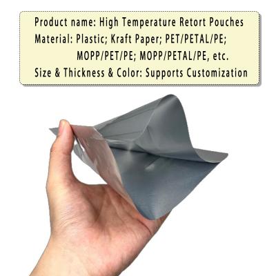Retort Sealable Aluminum Foil Mylar Bag Open Top Packing Bulk Food Storage Retort Pouch