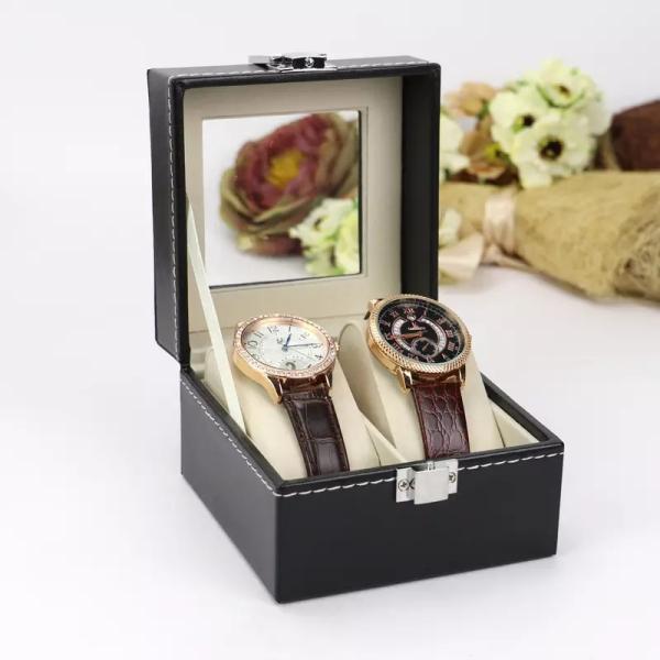 Composite Material PU Leather Jewelry Box 33X22X9CM For Watch Storage