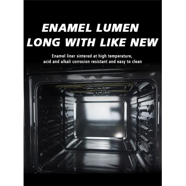 Built In Electric Oven Incorporating Easy Access Door and Ergonomic Handle Design Enhancing User Convenience and Safety