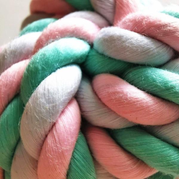 Взаимодействующая чистка зуба тренировки шарика игрушки собаки игрушки любимца веревочки хлопка меля