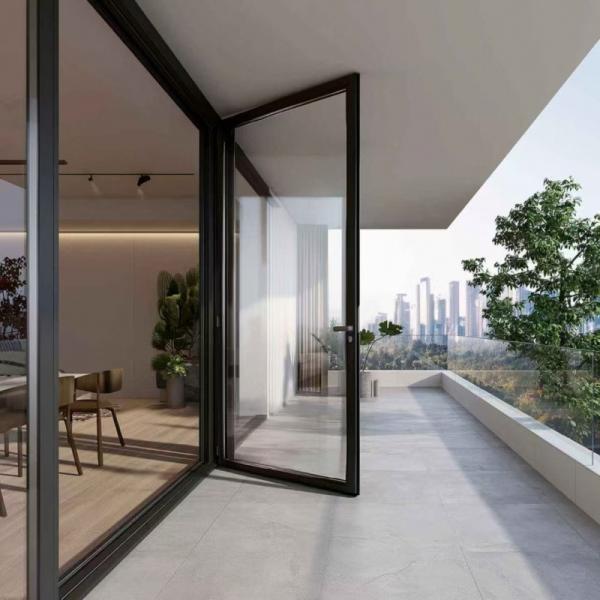 Durable Aluminum Alloy Casement Doors With Thermal Insulation