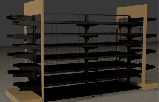 полки холоднокатаной стали ODM блока древесины металла 100kgs включая в набор отложенных изменений