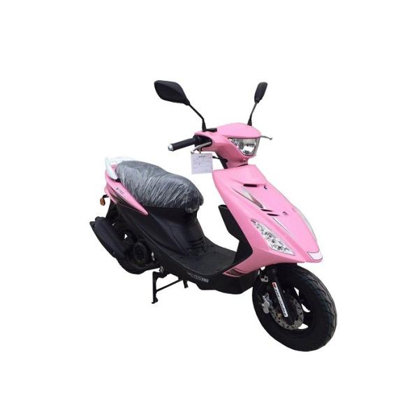 4 Stroke Gas Motor Scooter , Moped Motor Scooter Iron Muffler Hydraulic Shock