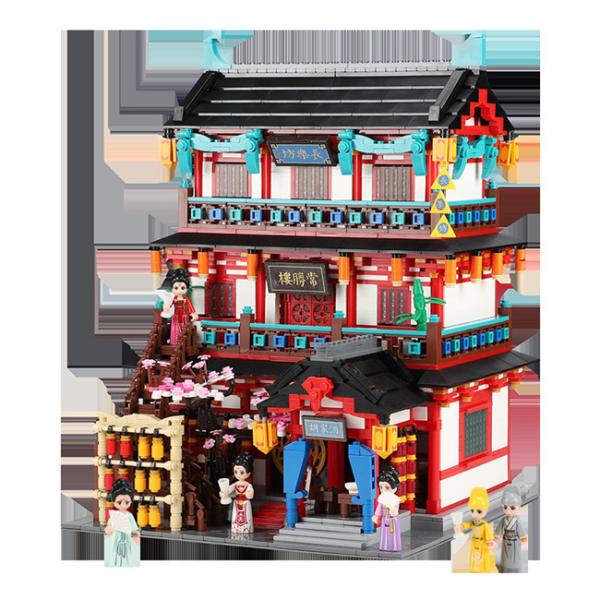 Compact Small Particle Building Blocks Highly Restored Tang Dynasty Architecture