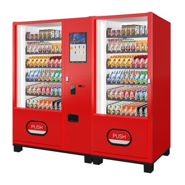 Máquinas de venda de alimentos e bebidas personalizadas de tela sensível ao toque de 19 polegadas