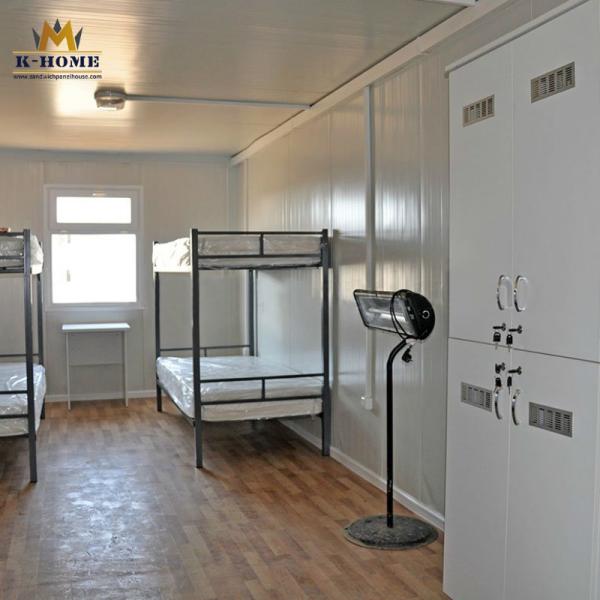 Fast Installation Flat Packed Portable Accommodation Container Dormitories With Toilet