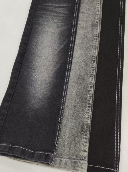 11 oz poids lourd 180 cm largeur complète noir/noir tissé en spandex haute denim tissu JSD3320A Pour les jeans