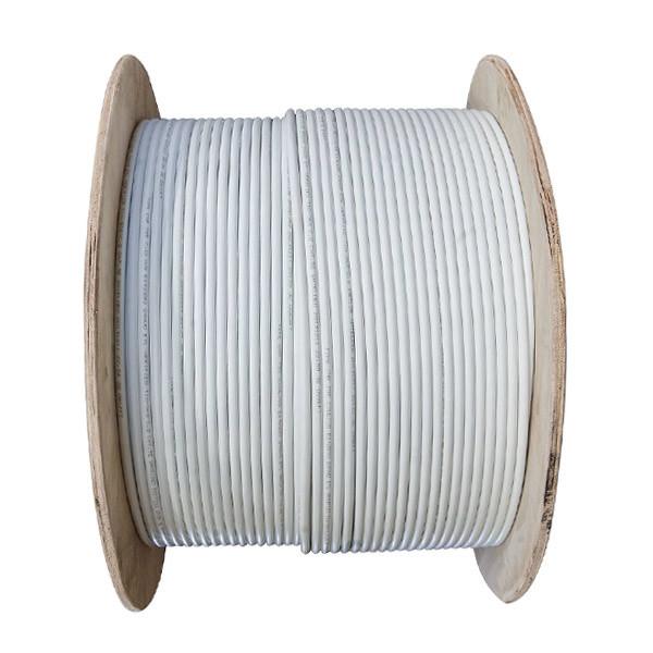 White PVC Jacket Network Shielded Cable 250MHz 1000FT Cat6 FTP 23AWG