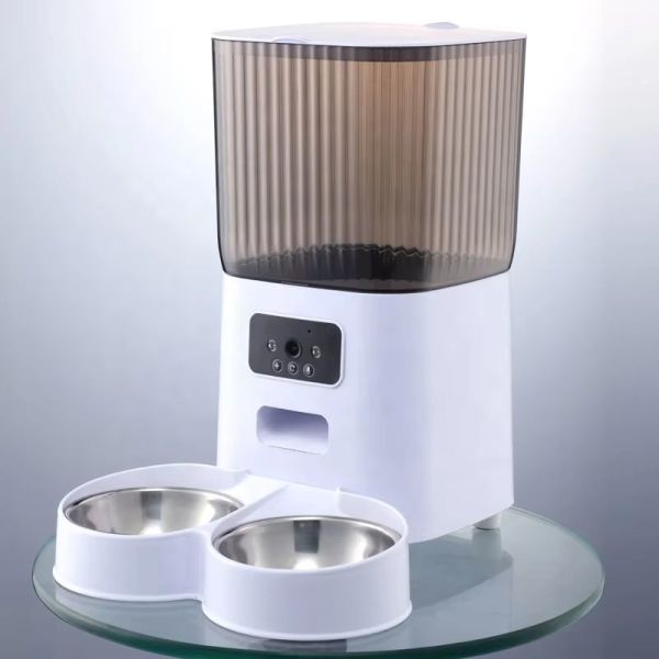 Smart Pet Products WiFi Pet Feeder with Camera and Double Bowls for Two Cats