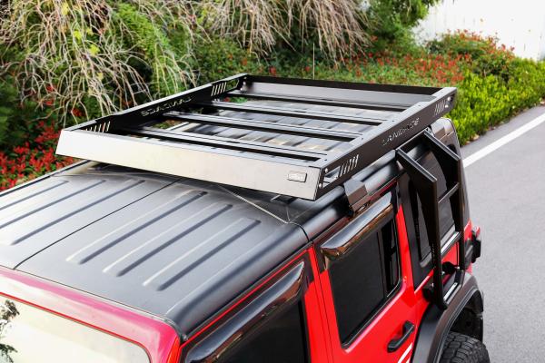 Black 1455*1425*113mm Roof Rack Cargo Top Luggage Holder Carrier for Sports Equipment