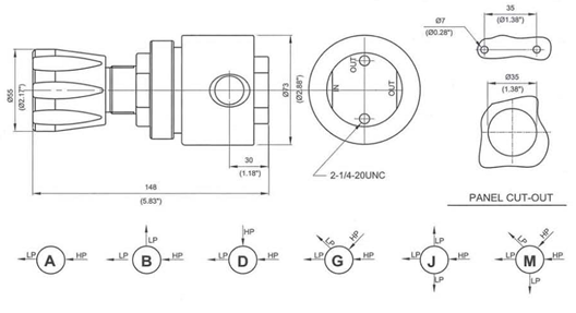 Stainless Steel 20MPa Metal Diaphragm Seal High Pressure Air Regulator