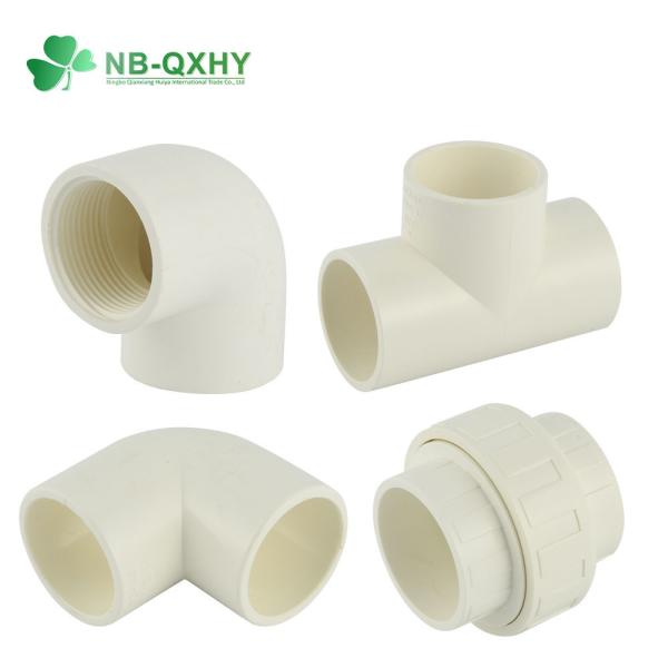 Samples US 3/Piece ASTM Sch40 Plastic PVC Pressure Pipe Fitting for Plumbing Systems