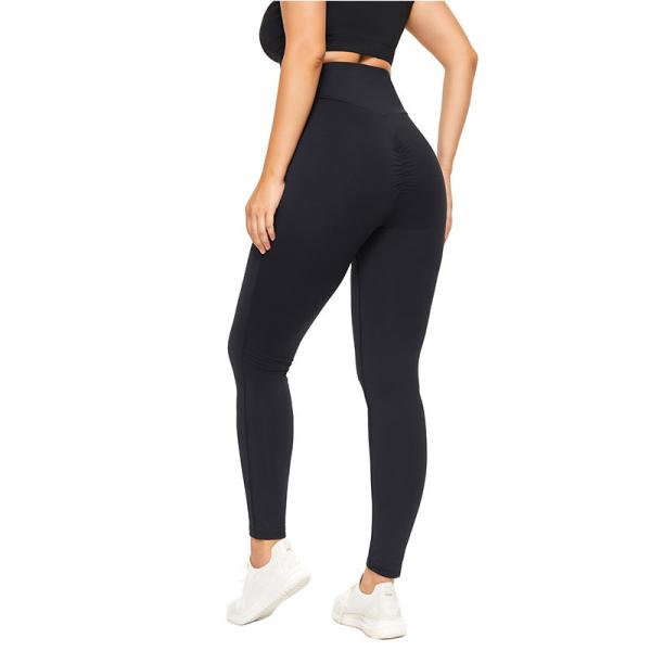 Spandex do poliéster mais calças de corrida altas elásticas de corrida de Waisted das caneleiras do tamanho