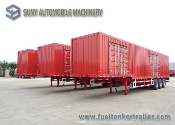 60 Cubic Heavy Duty Van Semi Trailer 3 Axles Box Semi Trailer 50T