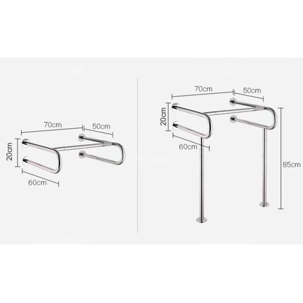 Stainless Steel 304 Bathroom Safety Grab Bar For Pregnant Women Barrier Free