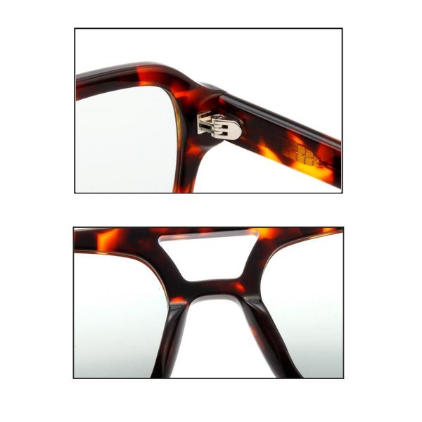 Unisex Vintage Square Acetate Sunglasses CR39 Lens Anti UV