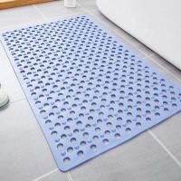 Chuveiro azul Mat Anti Bacterial do silicone da massagem do projeto do seixo