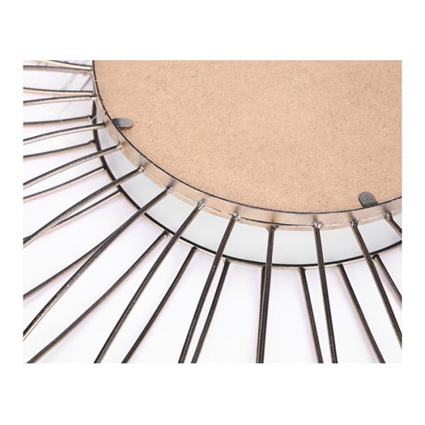 Layered Round Gold Metal Frame Decorative Wall Mirror 28 by 28 by 5 inch