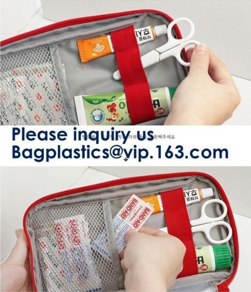 First Aid Bags, Kit Bag, Medical Storage Bag, Portable Pouch, Emergency Medicine, Handy Pills Pocket