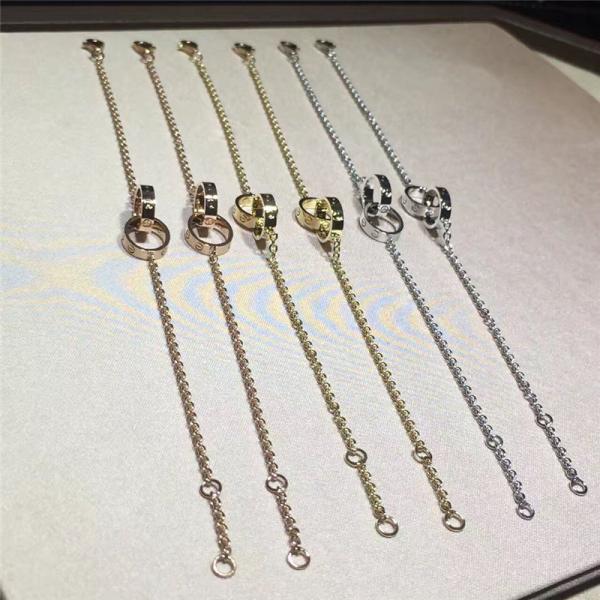 C love bracelet 18k gold  white gold yellow gold rose gold diamond bracelet  Jewelry factory in Shenzhen, China