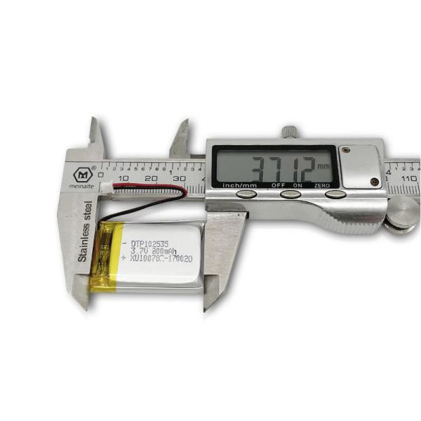 102535 батарея 3.7V 800mAh 3Wh Li поли с цепью защиты
