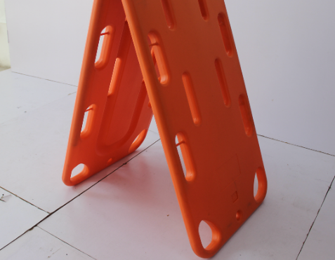 High-density plastic foldable emergency stretcher spine board with X-ray and CT penetration