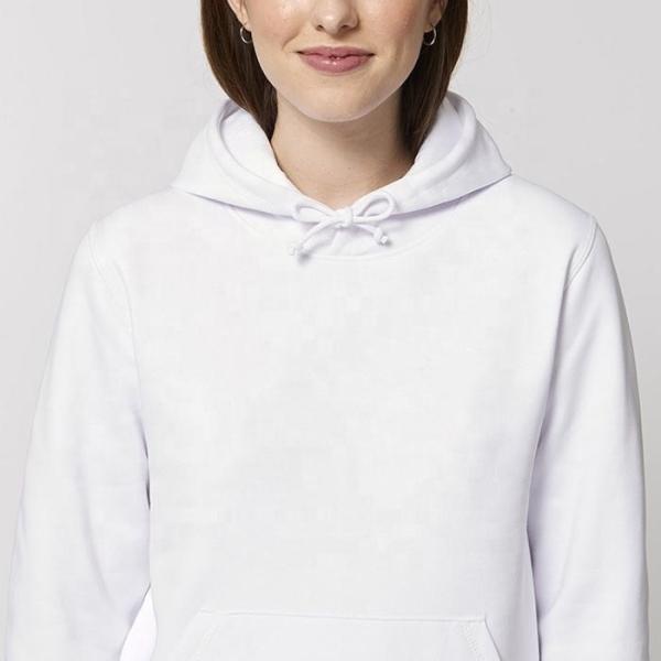 Thick Cotton Heavyweight Oversized Long Sleeve Hoodie White Color