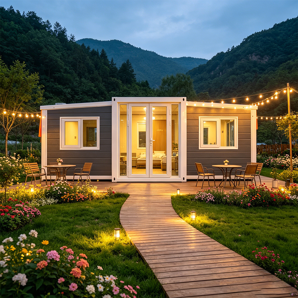 Modular Expandable Container House With Quick Assembly and Steel Frame Structure for Construction Site Accommodation