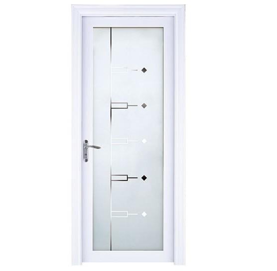 Waterproof Aluminum Room Door Interior Painting Surface  Bathroom Door