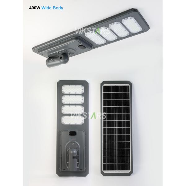 Nuevo 100W 200W 300W 400W 500W All In One Aluminio Luz solar de calle para mayoristas
