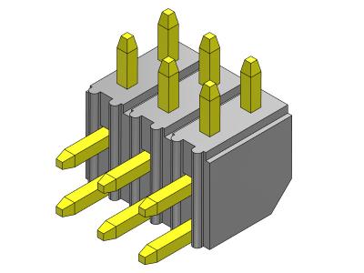 TIPO reto R/A da fileira dupla de Pin Header Connector 2.00mm - 2 *2 PIN To 2*40PIN H=4.30MM