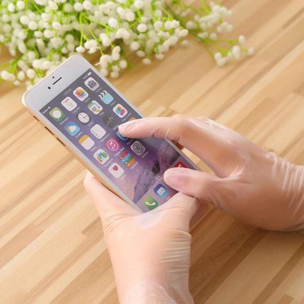 Transparent Disposable Medical Gloves , Clear Disposable Gloves PVC Material