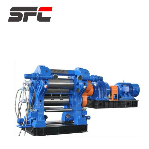 CE認定 SFC XY-900 3ロールカレンダー 高精度ゴム/プラスチックロール用のPLC自動制御 300mm x 900mm