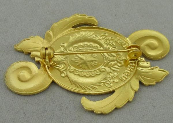 Signum Fidei Souvenir Badges By Brass Stamped 3D Misty Brooch On Back