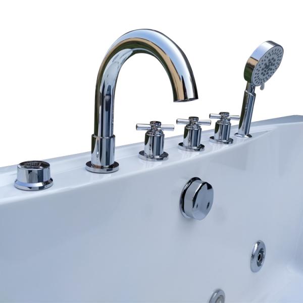 Baignoire de luxe 1700x600mm de Hydromassage de 2 personnes d'air de baquet libre de massage