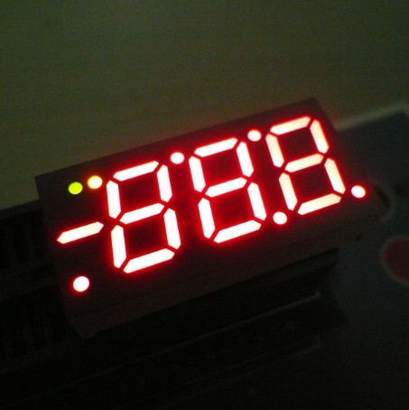 Blue / Red / Green 0.52 Inch 3 Digit Seven Segment LED Display For Heating and Cooling