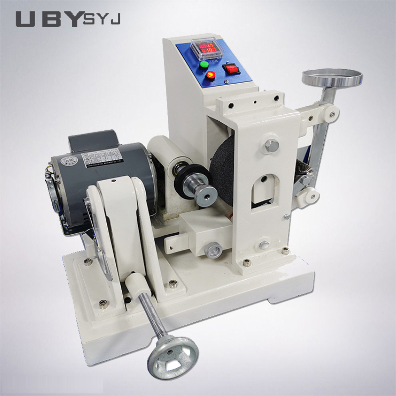 UP-1008 Akron Abrasion Tester with 8-digit LCD Display Adjustable Tilt Angle 0~45° and Dual Load Weights 2LB/6LB for Rubber Abrasion Resistance Testing