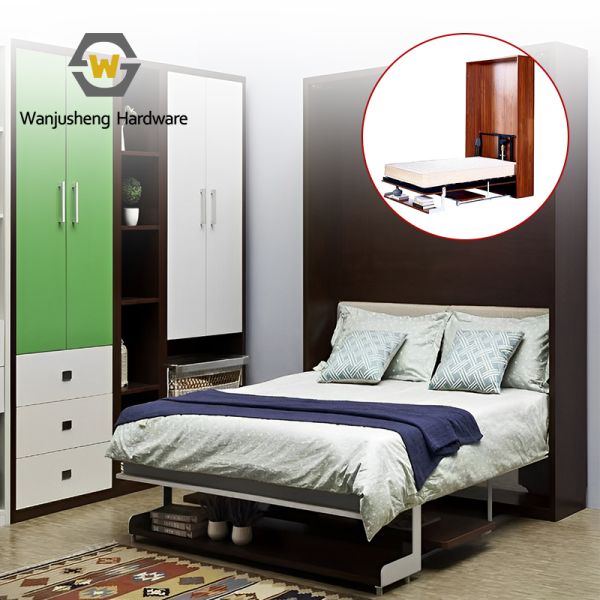 Modern-designed Murphy Bed Kit Hardware Mechanism Easy to Install Compatible with Desks and Bookshelves