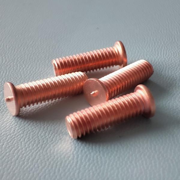 M5x16 Arc Stud Welding Grade 4.8 Thread Bolts Mill Steel Copper Plated Studs