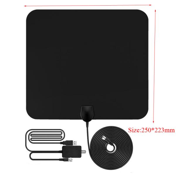 Digital TV Antenna for Indoor HDTV Antenna with Amplifier Signal Booster for 4K HD Local Channels with Coaxial Cable