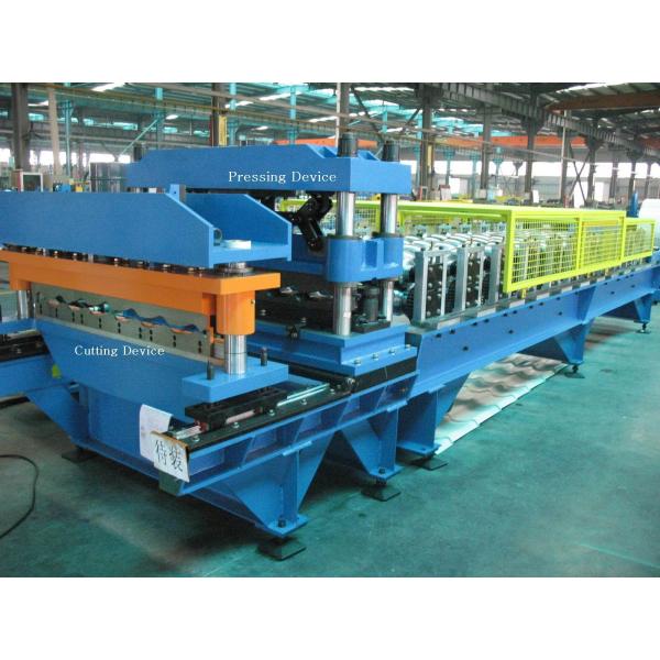Hydraulic Automatic Cutting Tile Roll Forming Machine with Pressing Unit