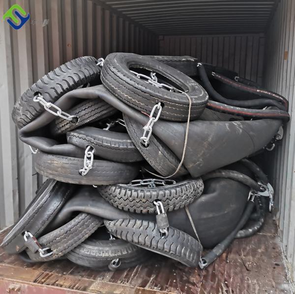 Florescence Marine Pneumatic Rubber Fender D3.3L6.5m For Ship Berthing